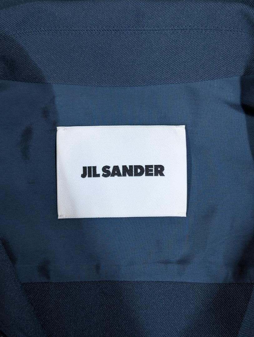 JIL SANDER ジルサンダー ジップアップ シャツジャケット ネイビー