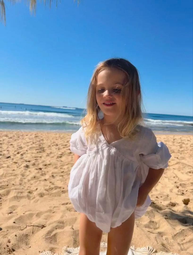 marlow and mae ジアロンパース ホワイト 1y