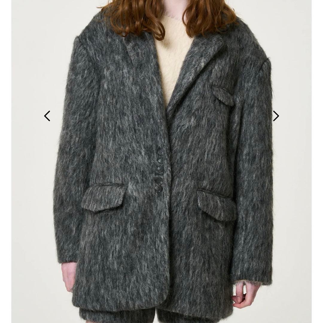 ジャケット・アウター THE TOE CHAMONIX SHAGGY JACKET gray M