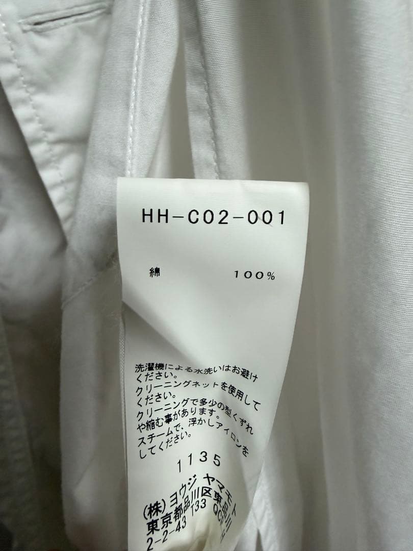 ヨウジヤマモトプールオム　ストールロングシャツ