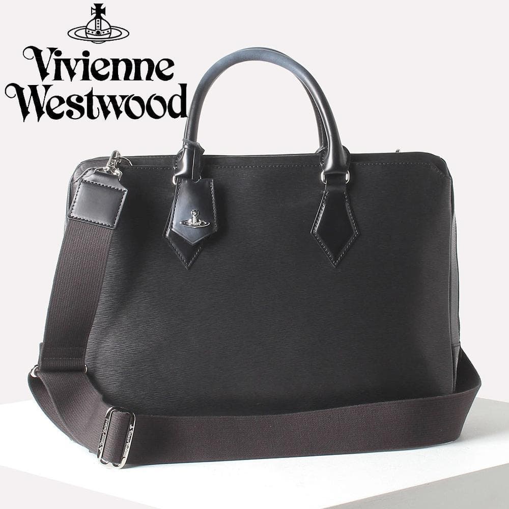 定価6.1万ヴィヴィアンウエストウッドADVANビジネスバッグ 黒