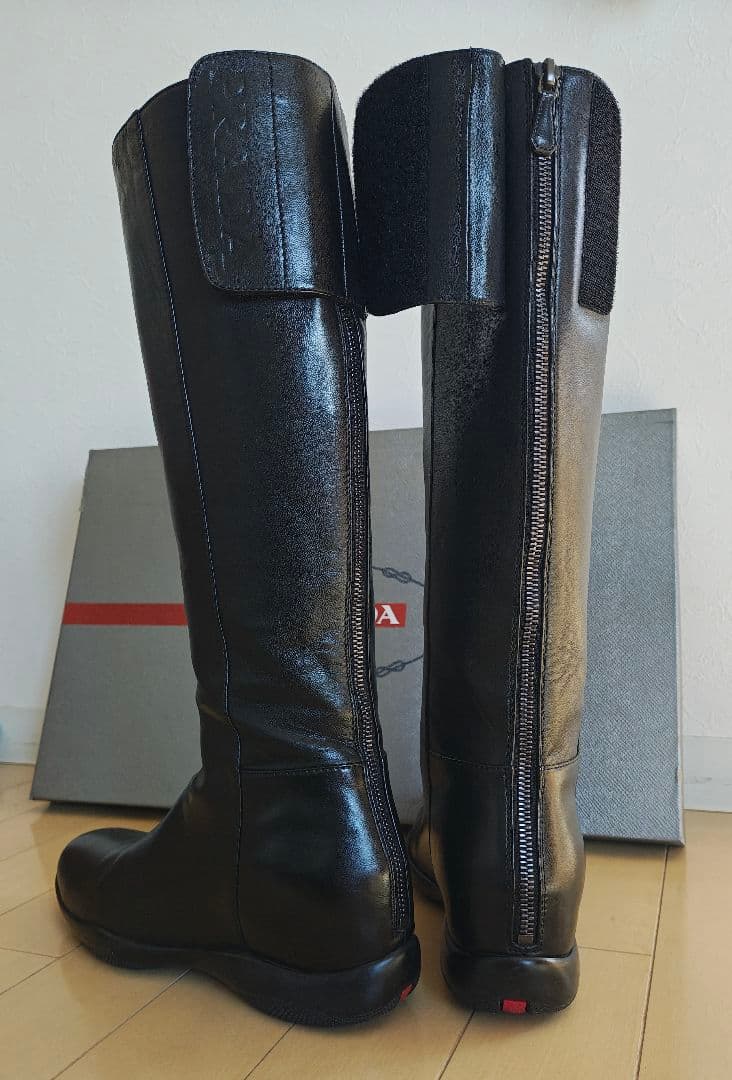 PRADA SPORT プラダ スポーツ レザー ロングブーツ サイズ37.5
