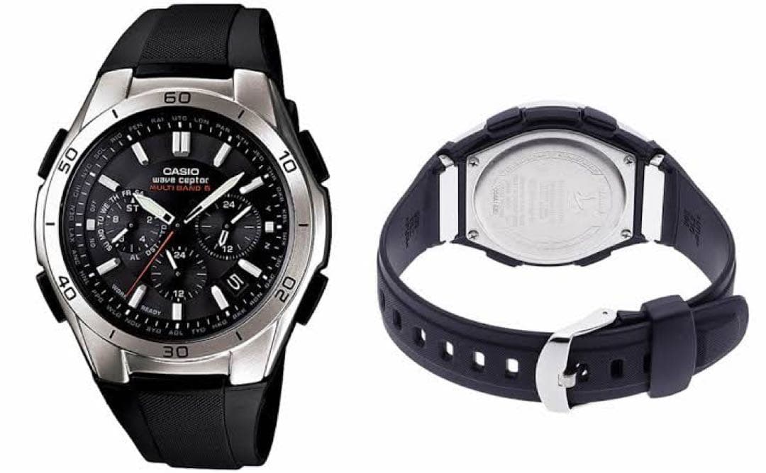 【電波ソーラー】新品未使用 CASIO 腕時計 ブラック