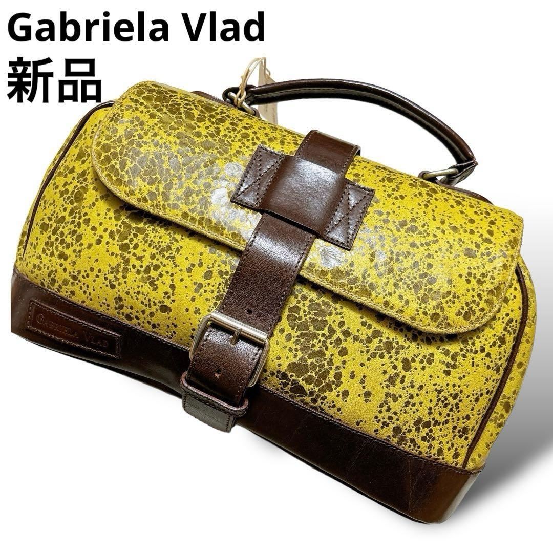 新品 ガブリエラブラッド ダレスバック ドクター レザー 本革 ボストン Y3K