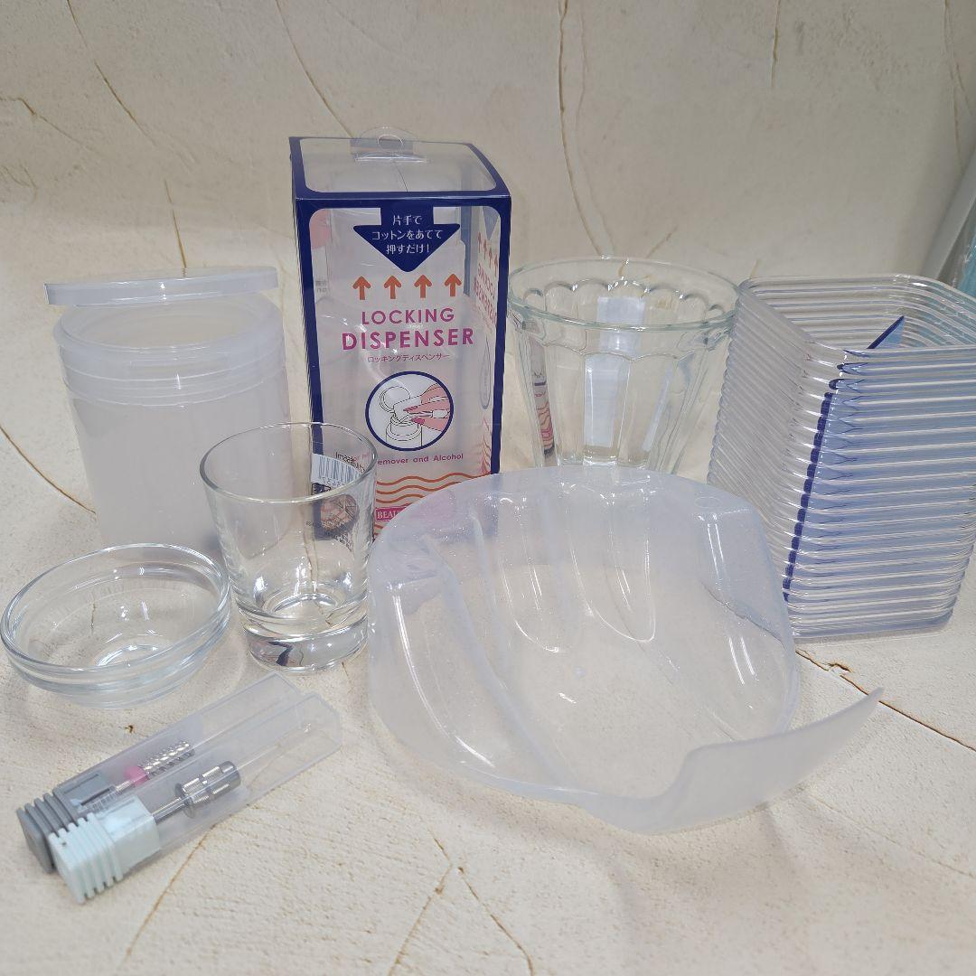 M*a様 ネイリスト練習用、実践用具バック付き39点セット