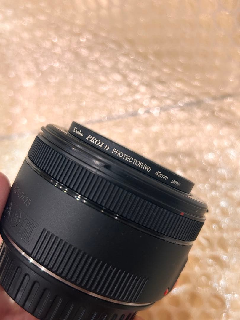 Canon EF 50mm F1.8 STM フード付き ESー68 レンズ