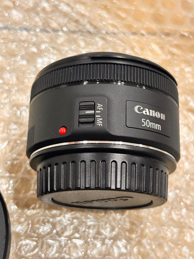 Canon EF 50mm F1.8 STM フード付き ESー68 レンズ