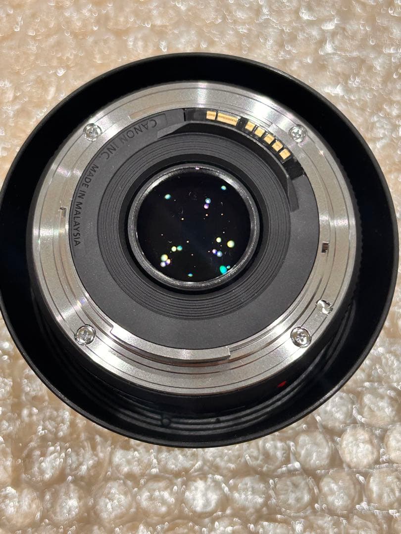 Canon EF 50mm F1.8 STM フード付き ESー68 レンズ