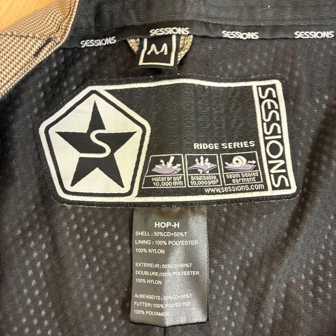 【大幅値下げ】SESSIONS スノーボードウェア 上下セット メンズ Mサイズ