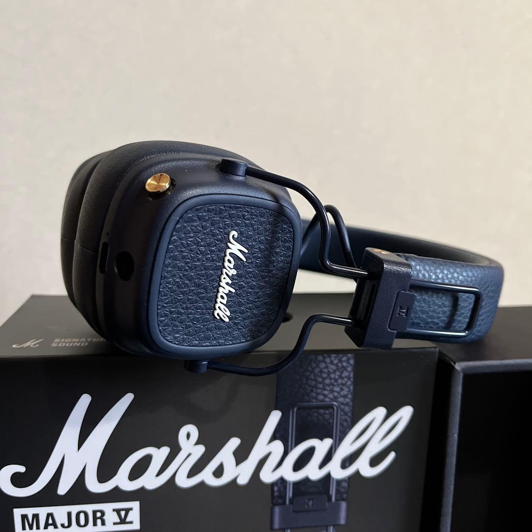 Marshall MajorⅤ ヘッドホン　ネイビー　メジャー5 ほぼ新品　完品