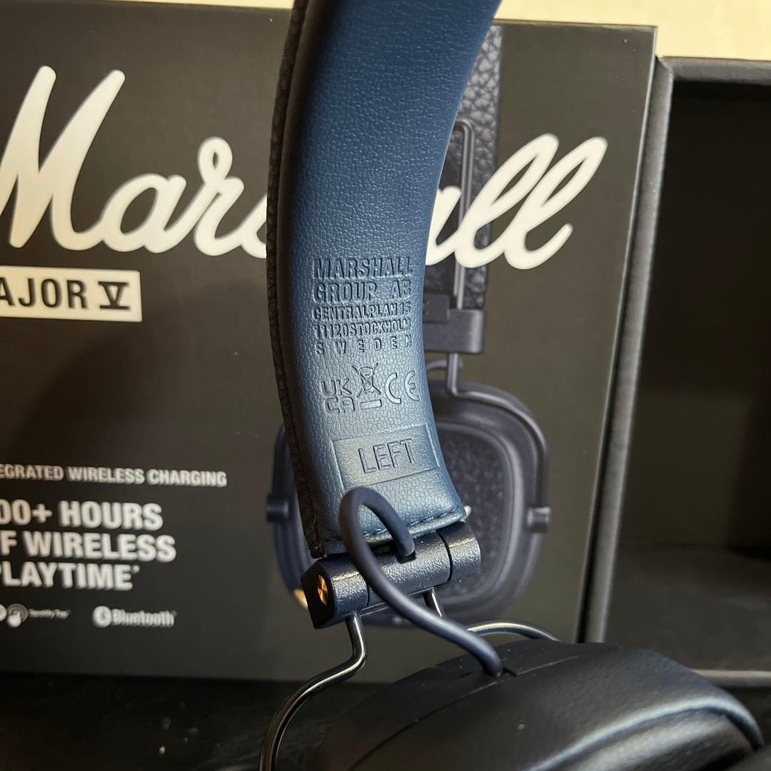 Marshall MajorⅤ ヘッドホン　ネイビー　メジャー5 ほぼ新品　完品