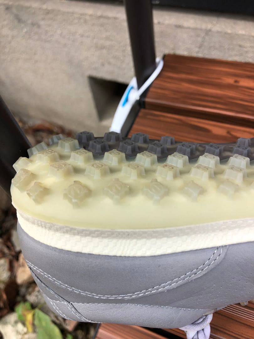 247番 新品未使用ECCOゴルフシューズ グレー36 23.0cmスパイクレス