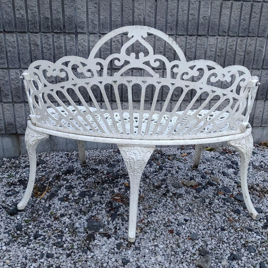 1/2　Garden Bench ガーデン ベンチ White ホワイト送料無料