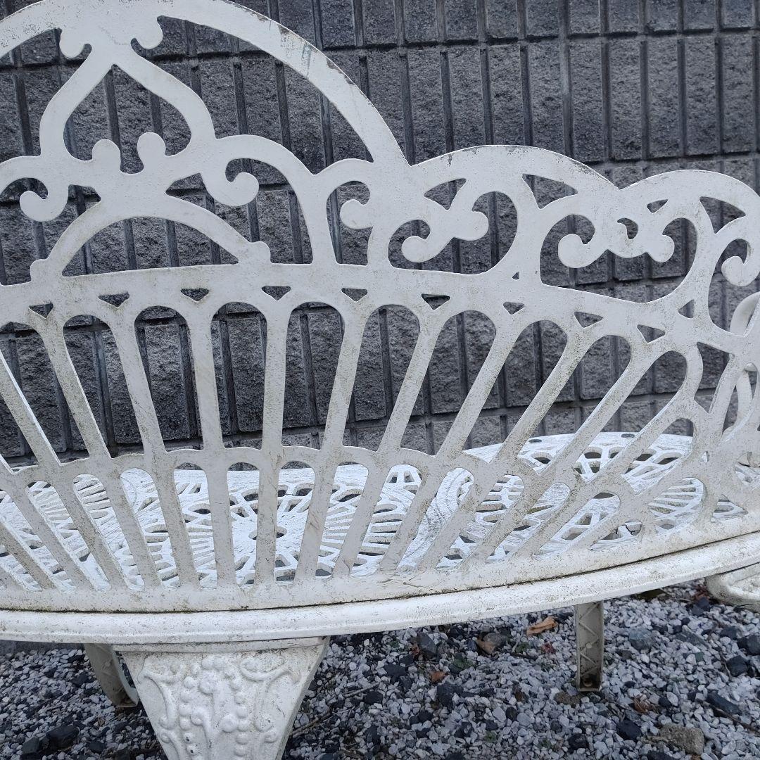 1/2　Garden Bench ガーデン ベンチ White ホワイト送料無料