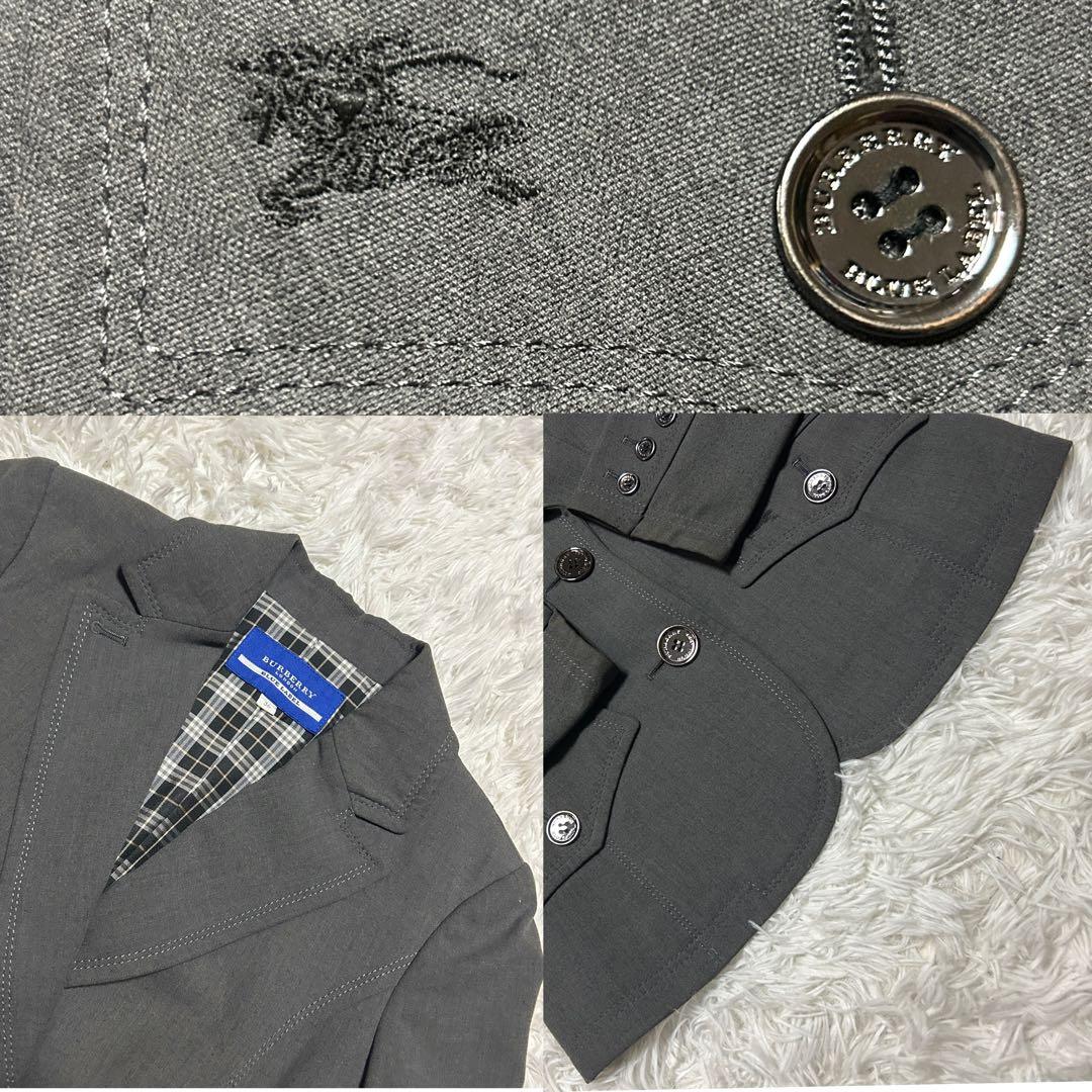 美品 バーバリーブルーレーベル スーツ セットアップ ベスト パンツ ロゴ 3P