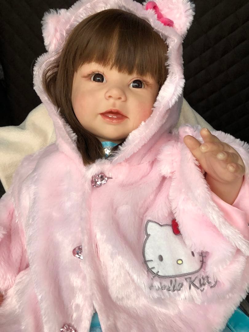 リボーンドール⭐️青いドレスの人形とティアラ