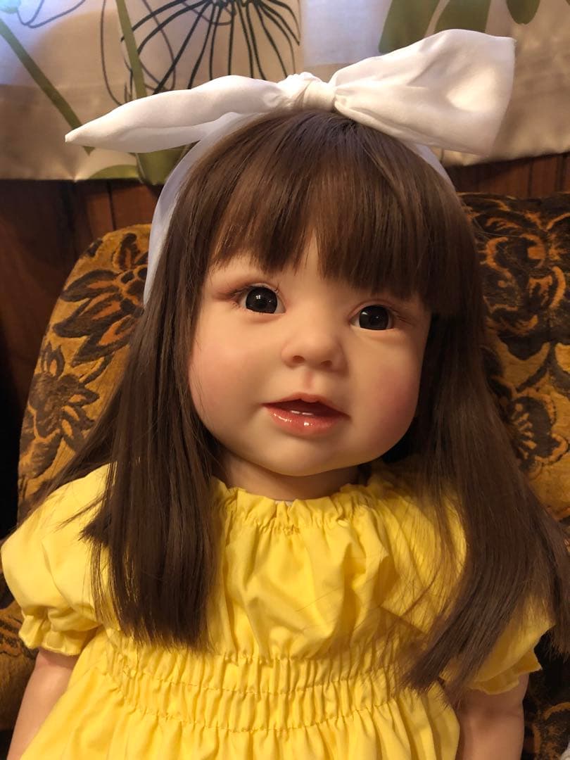 リボーンドール⭐️青いドレスの人形とティアラ