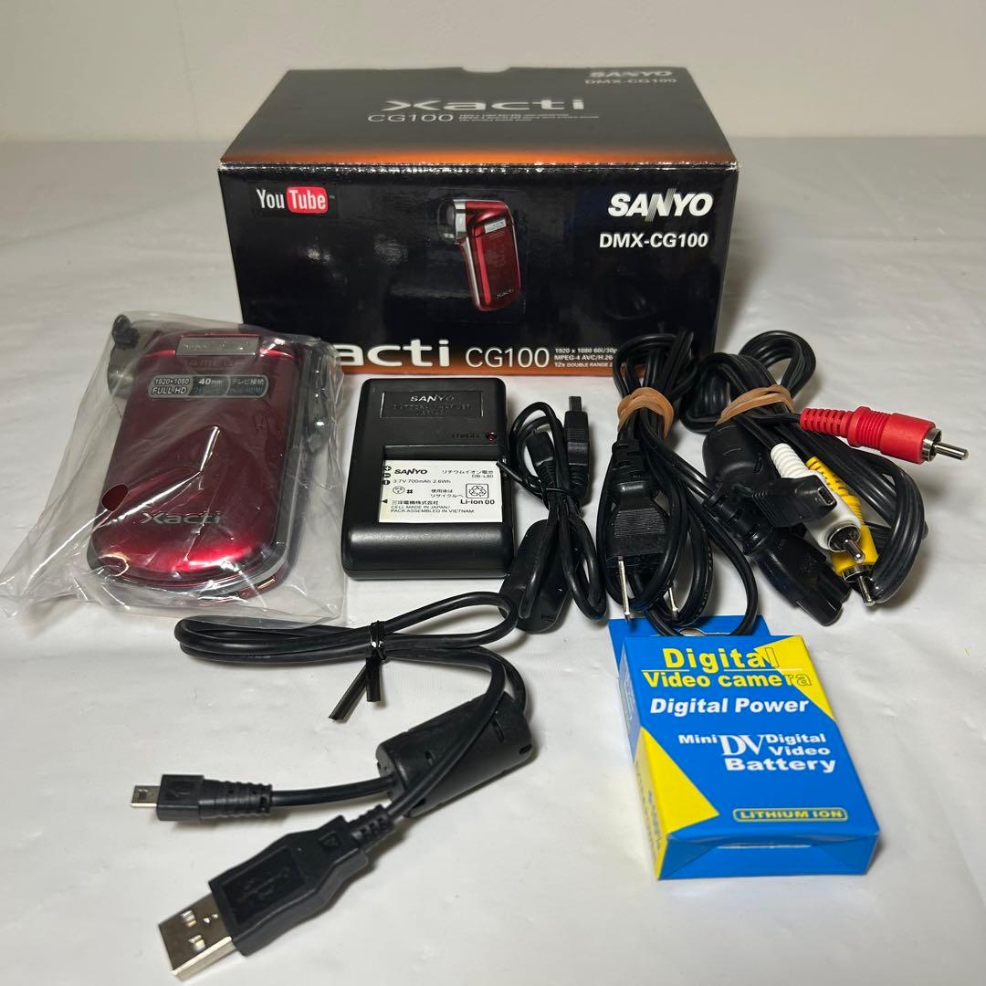 新品バッテリー　サンヨー　ザクティ　DMX-CG100 ムービーカメラ