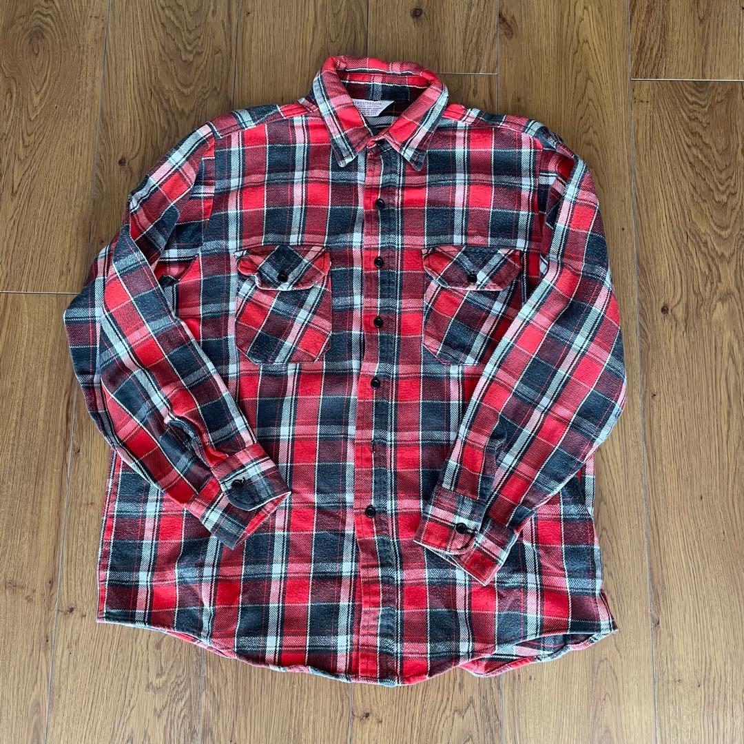 70s 80s FROSTPROOF USAネルシャツ