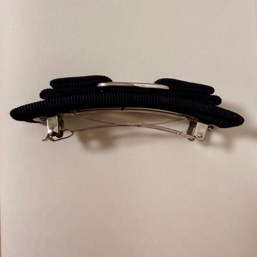 【美品】サルヴァトーレフェラガモ ヴァラ バレッタ 黒×シルバー 箱付き