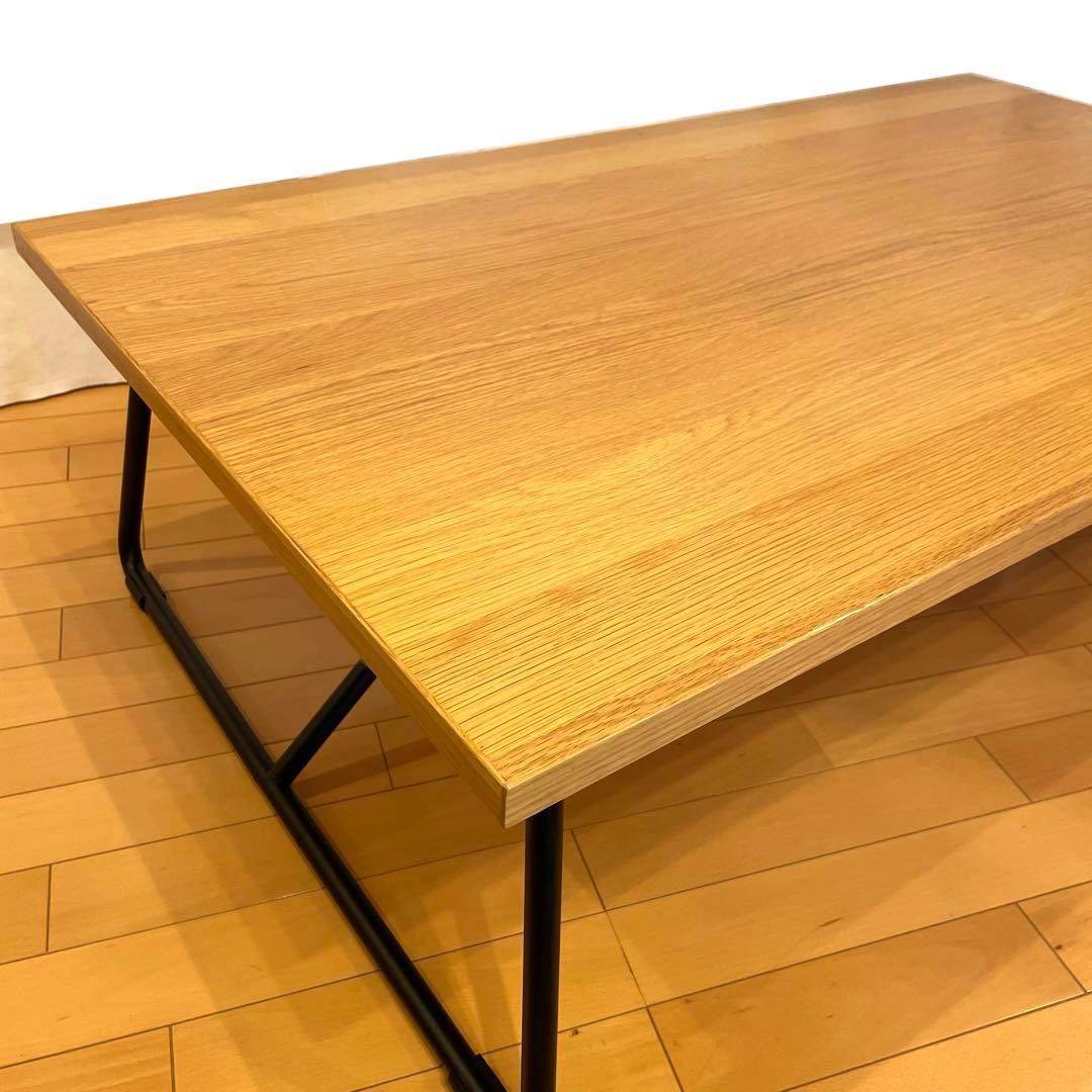 無印良品 折りたたみローテーブル オーク材 幅120