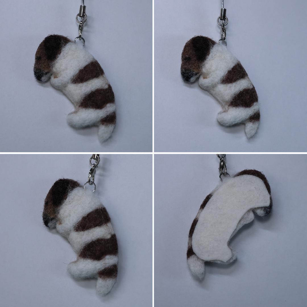 羊毛フェルト Yu様 ジャックラッセル&インコ ハンドメイド オーダー