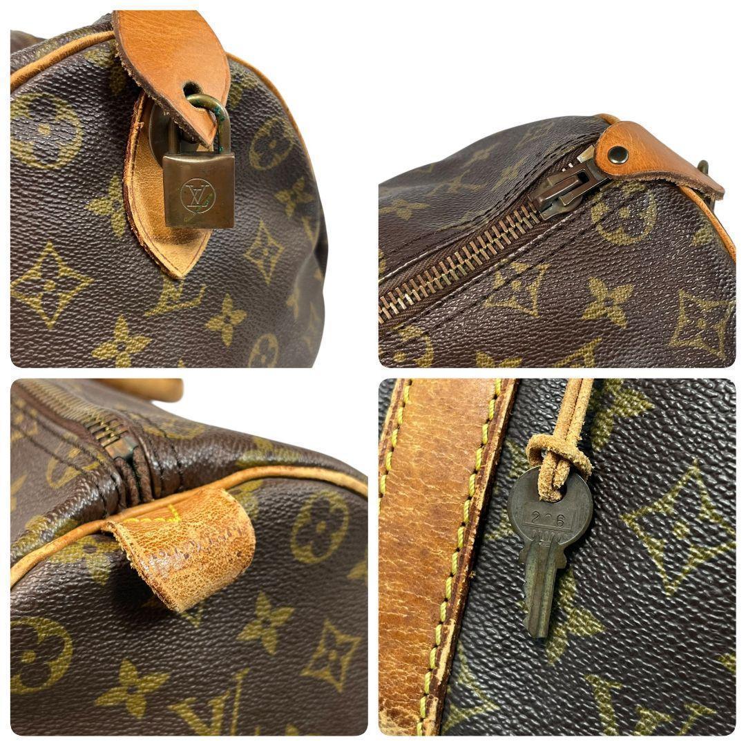 【鑑定済】ルイヴィトン　モノグラム　キーポル50　ボストンバッグ　茶　旅行かばん