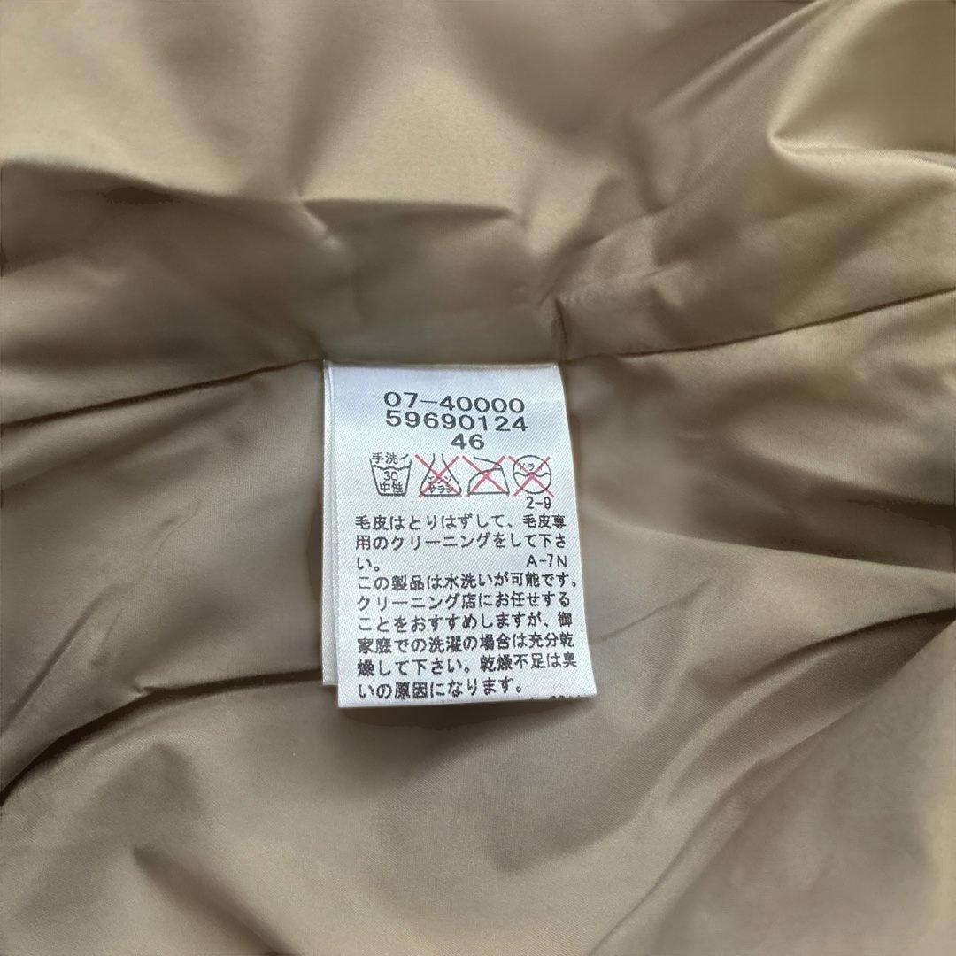 [大きいサイズ46] 東京スタイル　22オクトーブル　ファー付きダウンコート