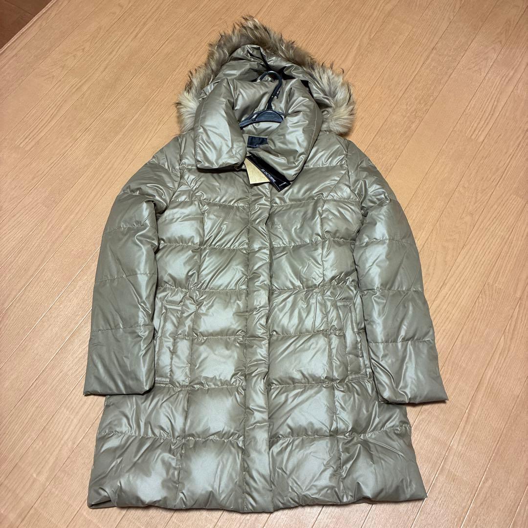 [大きいサイズ46] 東京スタイル　22オクトーブル　ファー付きダウンコート