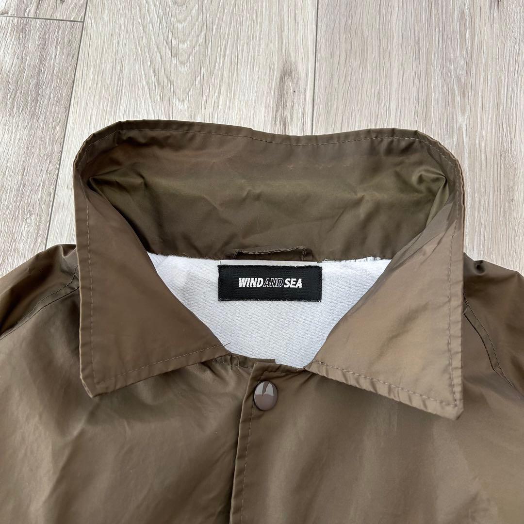 WIND AND SEA コーチジャケット ナイロンジャケット ブラウン L