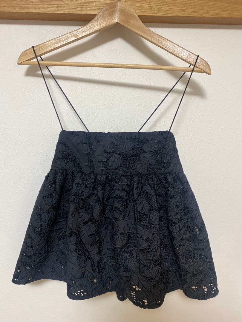 トゥモローランド×ソレイアード コットンエンブロイダリー キャミソール ビスチェ