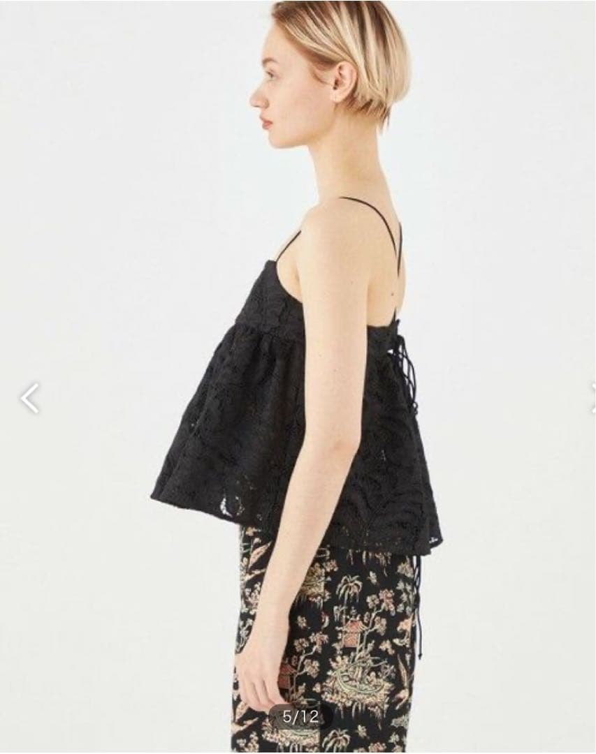 トゥモローランド×ソレイアード コットンエンブロイダリー キャミソール ビスチェ