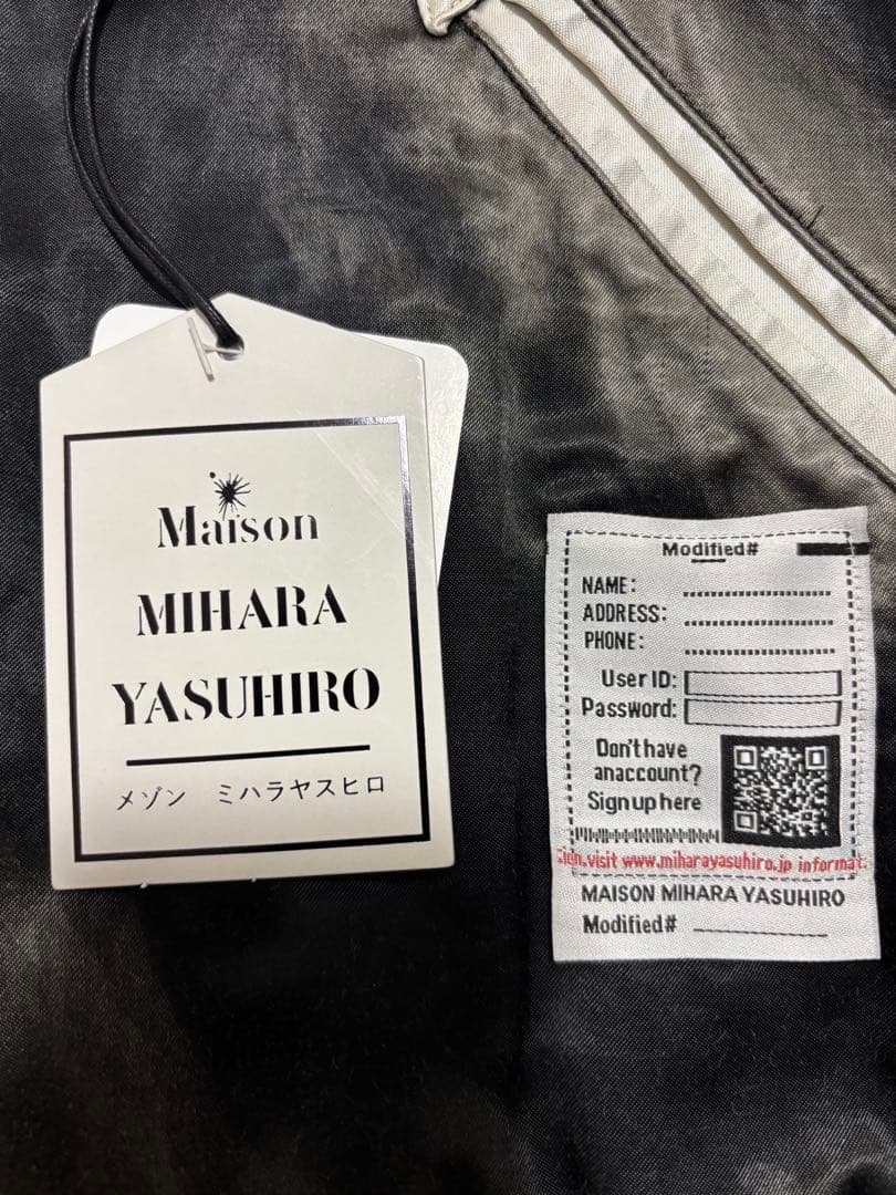 MIHARAYASUHIRO 24AW スーベニアジャケット 46 黒