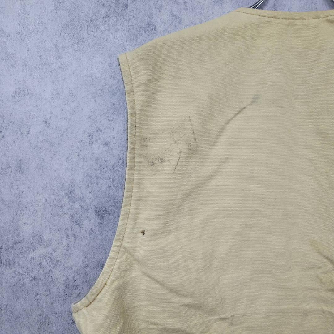 古着 90s メキシコ製 カーハート ダックジャケット ベスト ベージュ L