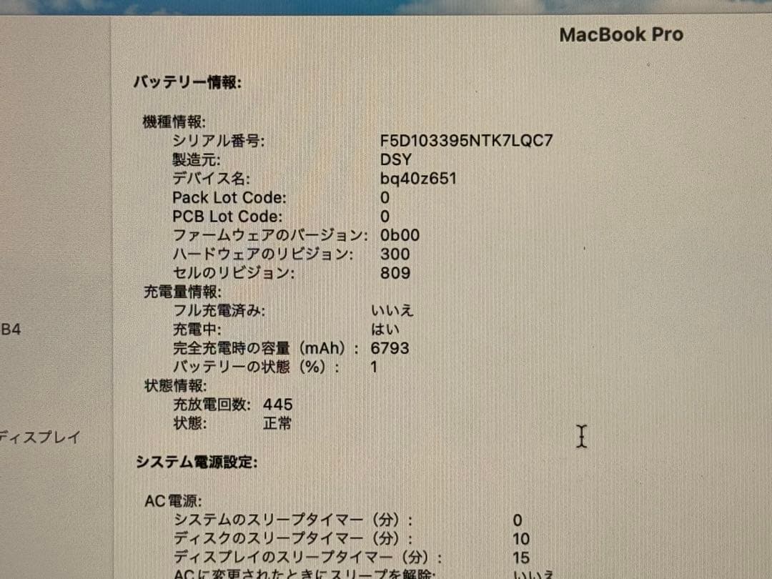 Apple MacBook Pro 2019 i9 16インチ 1TB 32GB