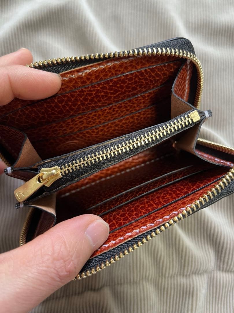 激安激珍！　クロコダイル　ポロサス ヒマラヤ　コンパクトファスナー財布　手縫い
