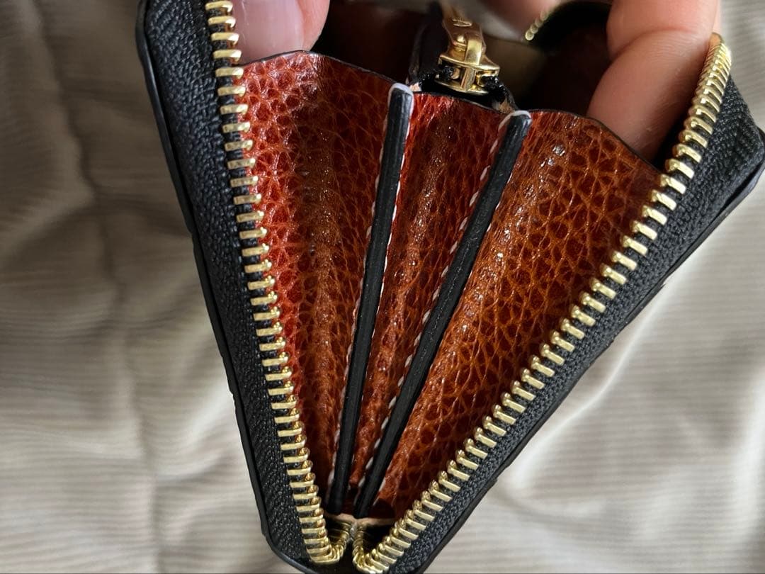 激安激珍！　クロコダイル　ポロサス ヒマラヤ　コンパクトファスナー財布　手縫い