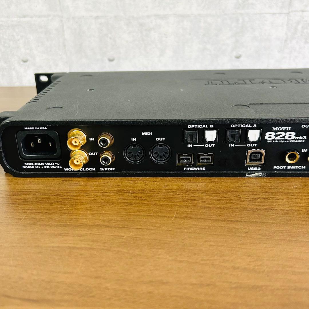 MOTU 828 mk3 hybrid usb オーディオインタフェース