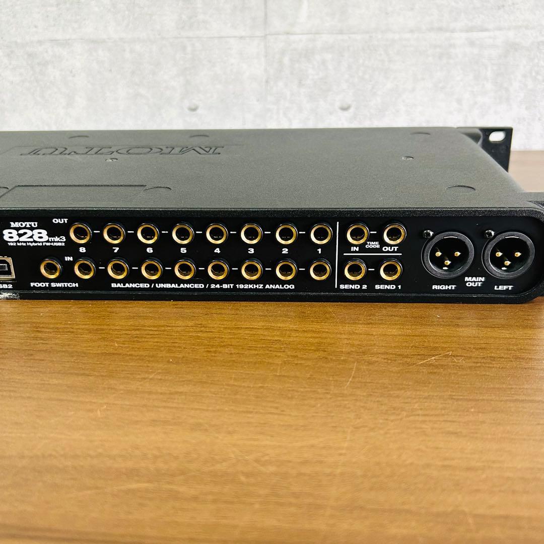 MOTU 828 mk3 hybrid usb オーディオインタフェース