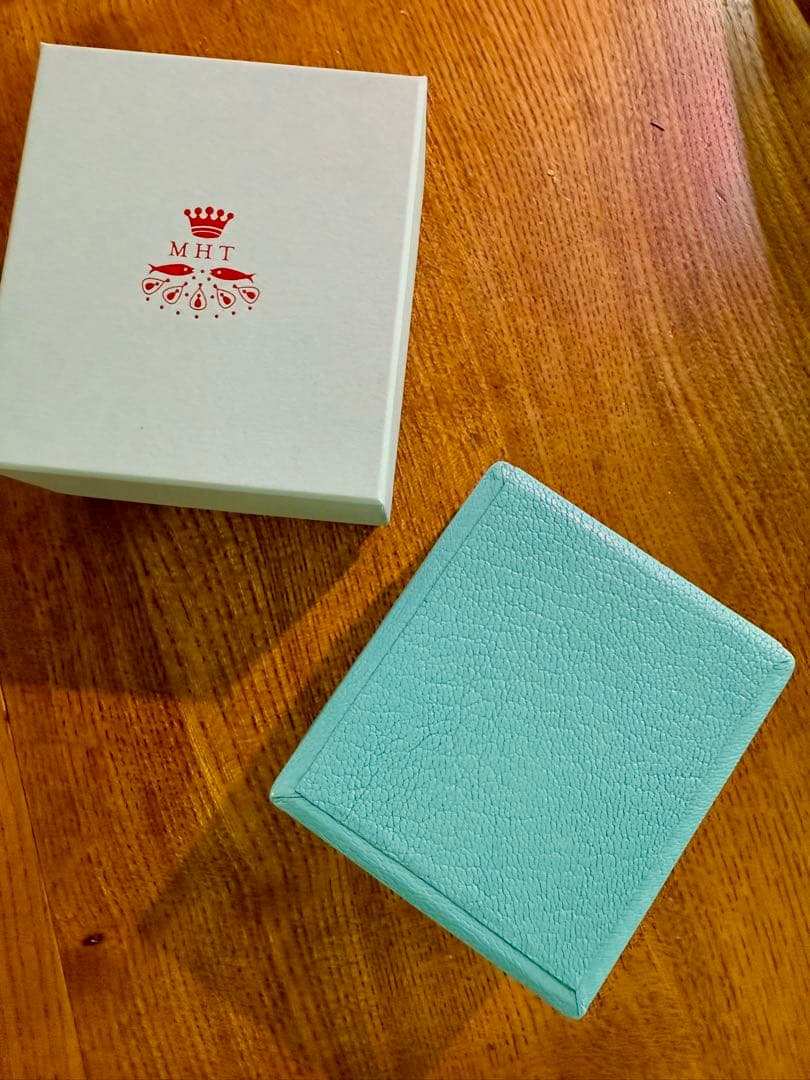 マリーエレーヌドゥタイヤック　MHT レザージュエリーケース　ライトブルー