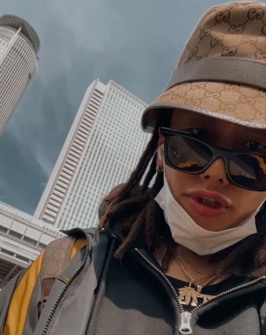 18k gp マリファナ ネックレス シルバー アバランチ