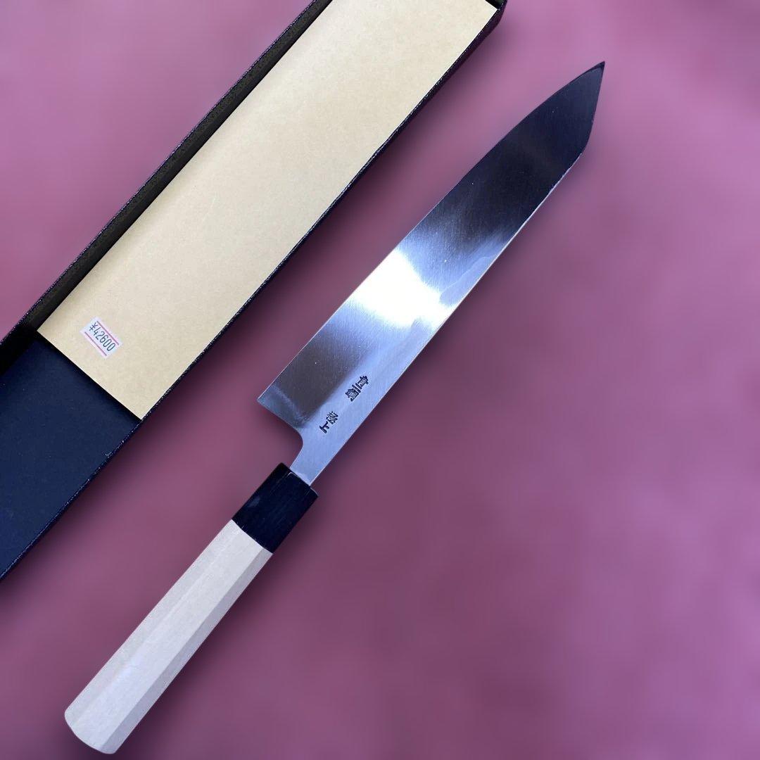 青二鋼　勘所切付型特製万能和包240㎜ 8寸