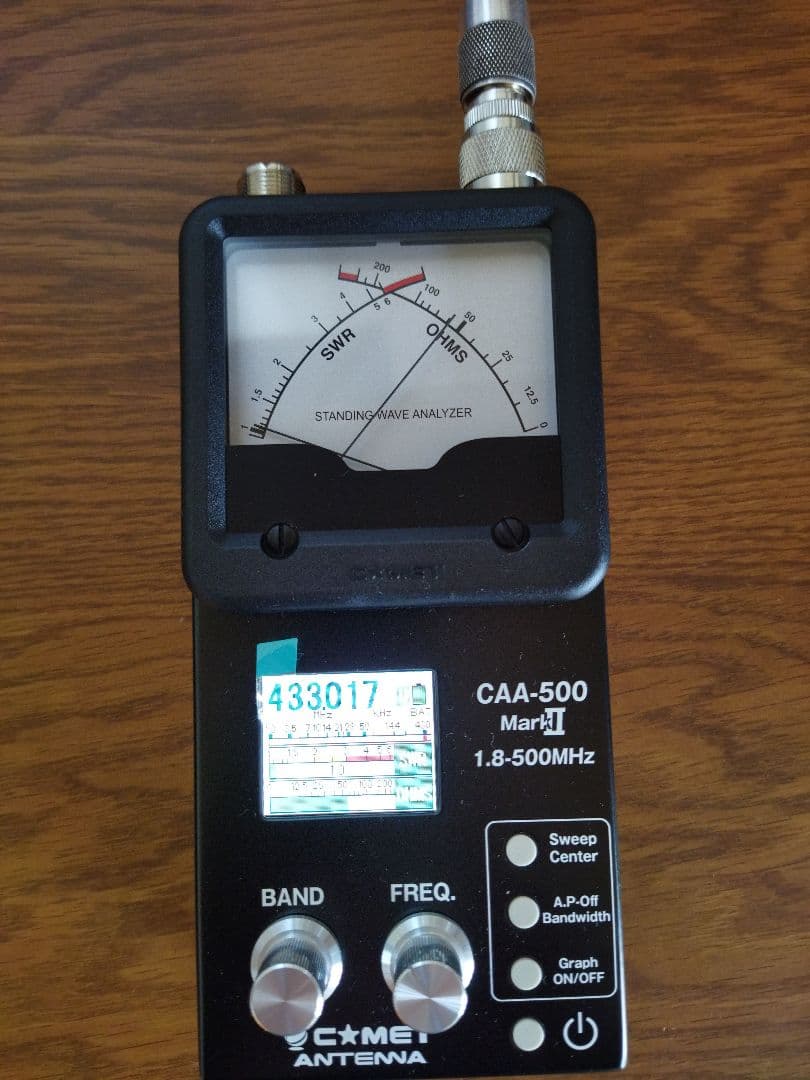 コメット CAA-500mk2 SWRアナライザー 1.8-500MHz