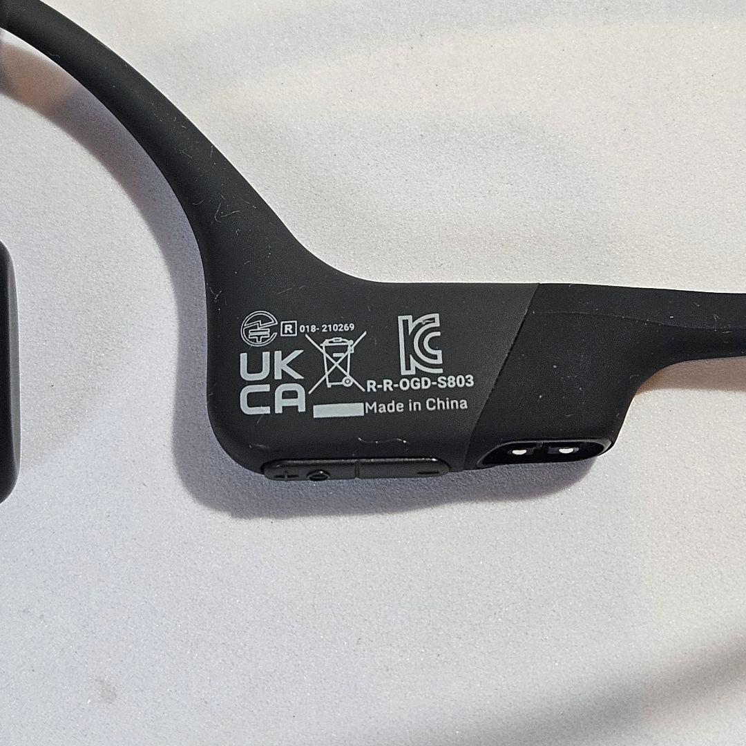 Shokz OpenRun S803 ブラック 骨伝導イヤホン 音出し確認済