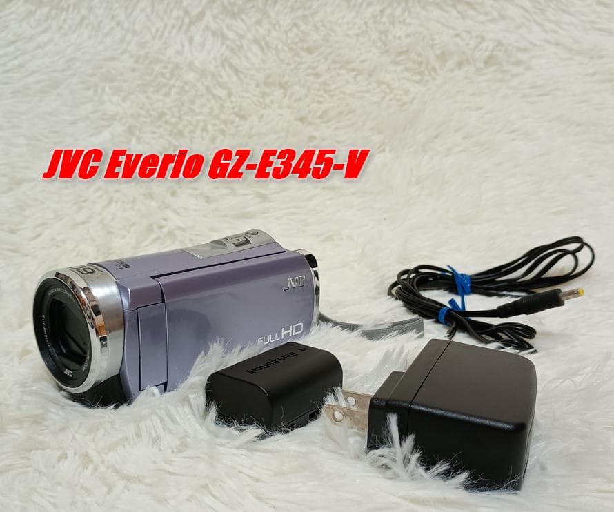 JVC Everio GZ-E345-V ビデオカメラ バイオレット 中古