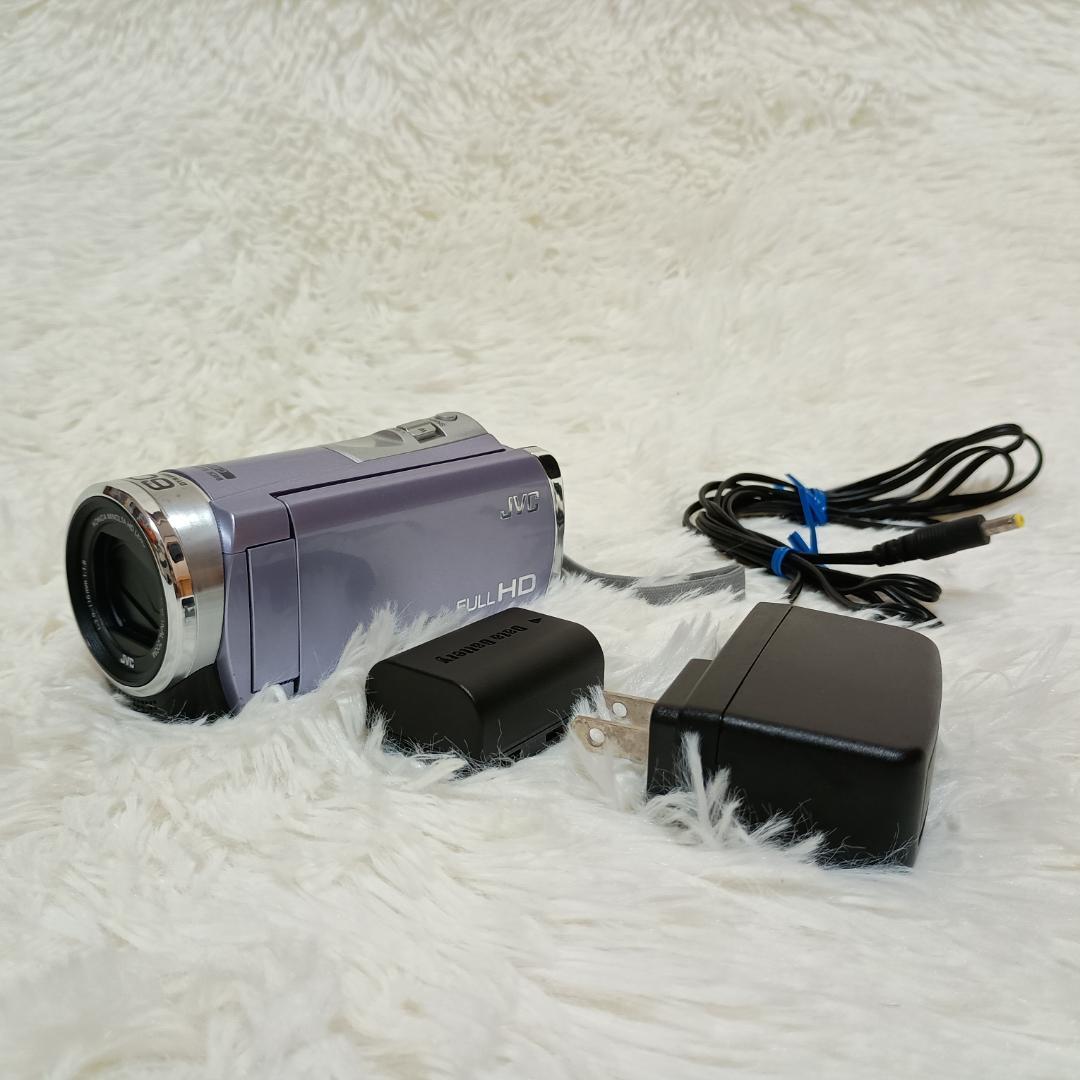 JVC Everio GZ-E345-V ビデオカメラ バイオレット 中古