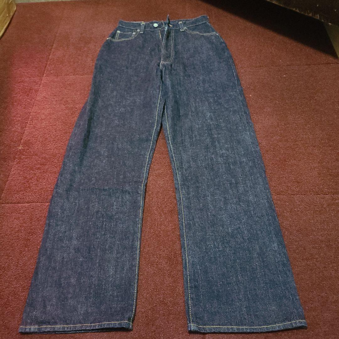 濃紺美品アナトミカジッパーフライセルビッジ隠しリベットw27