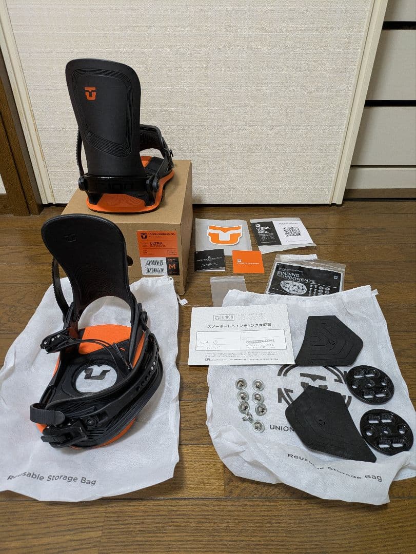 UNION ULTRA ブラック/オレンジ M　22-23　ビンディング