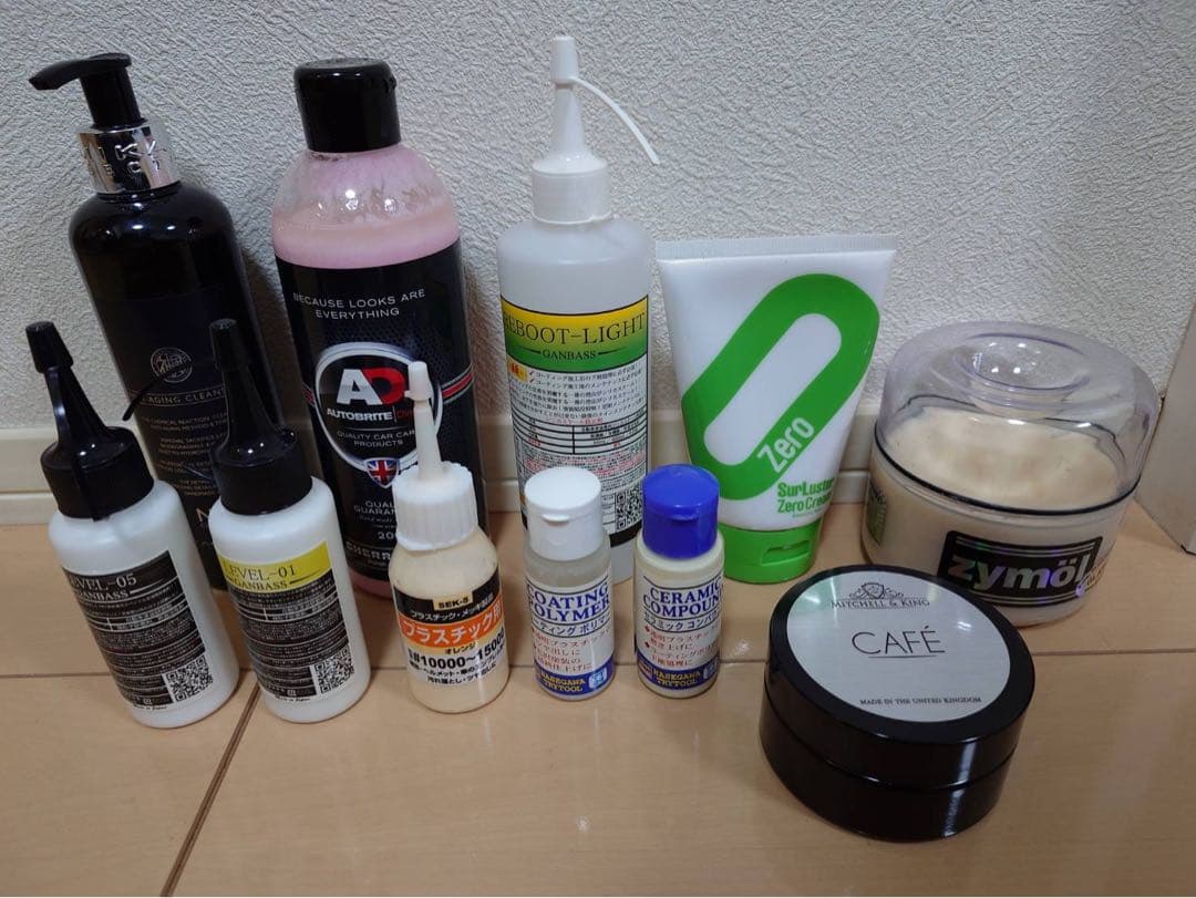 海外製ブランド等洗車用品・ワックス11点セット【洗車ご趣味の方おすすめ】