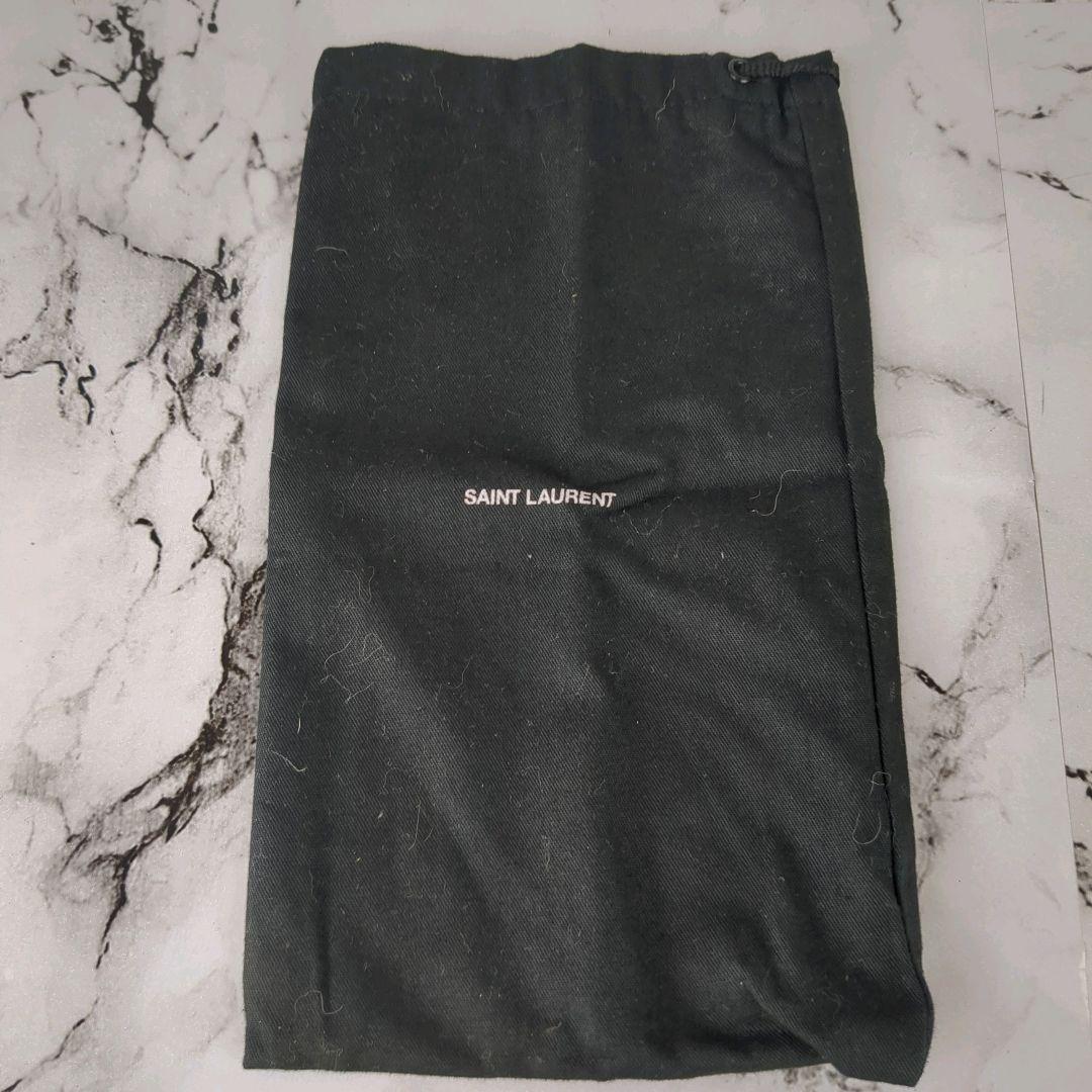 【美品】サンローラン☆YSL　カサンドラ　レザー　ラウンドファスナー　長財布　黒